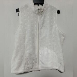 New White Sleeveless Vest - Size XL